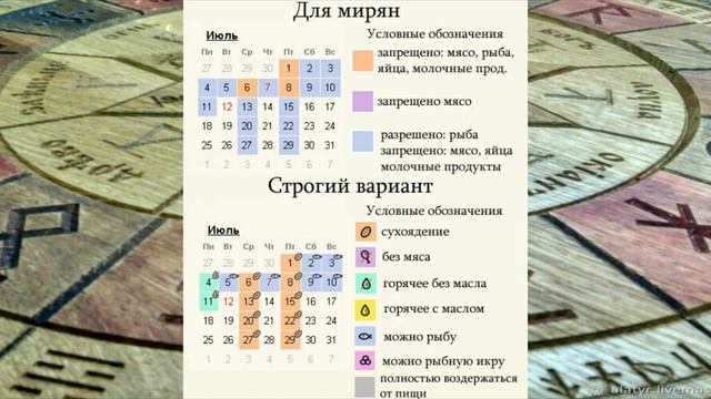 Коляды Дар Православных Староверов на лето 7530 от С.М.З.Х.  календарь постов - для житя!
