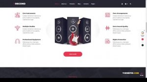 Recond - Recording Studio and Music Band WordPress Theme audio producer vinyl recording Ogawa