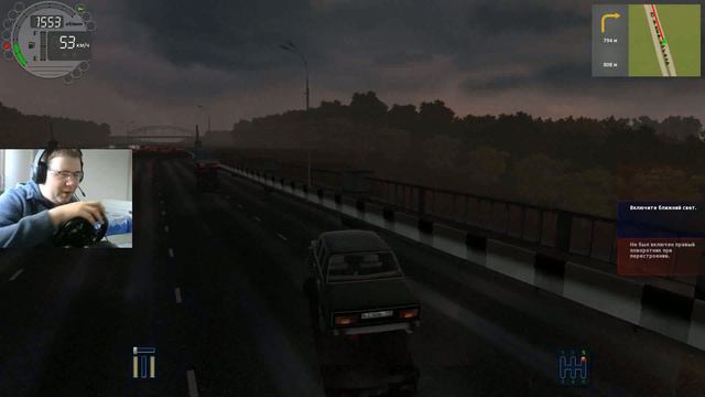 ИГРАЮ В CITY CAR DRIVING НА РУЛЕ смотреть онлайн