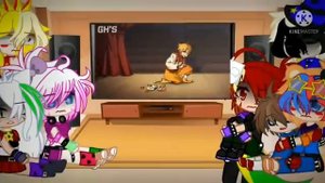 FNAF security breach react to "two face" gacha club minimovie