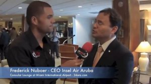 Inaugural Flight Aruba Miami Insel Air Aruba Interviews