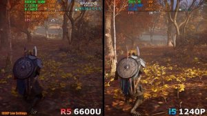 Ryzen 5 6600U vs i5 1240P - Gaming Test - How Big is the Difference?
