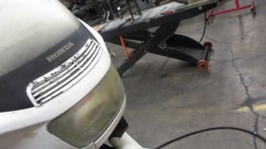 THE MOTORCYCLE GUYS SALVAGE - 1989 HONDA PACIFIC COAST PC800 BIKE WALKAROUND 002659