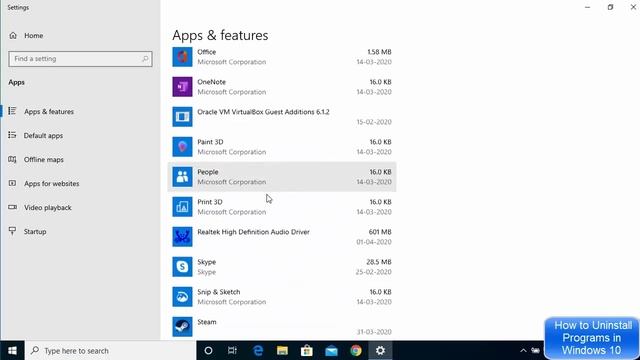How to Uninstall Programs in Windows 10 | Uninstall Apps on Windows 10 смотреть онлайн