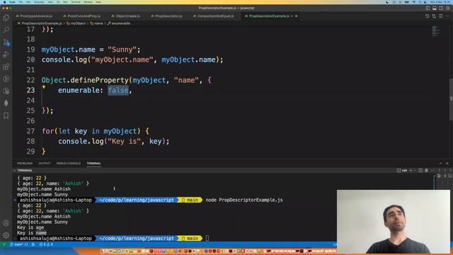 JavaScript Object Property Descriptors with Detailed Examples - Hindi