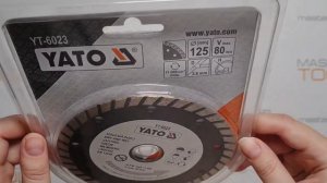 Отрезной алмазный диск YATO TURBO 125 мм YT-6023