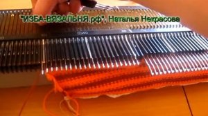 Вязание на вязальной машине шапка КОШКА✅КОТОШАПКА✅Шапка с ушками✅Машинное вязание детской шапочки