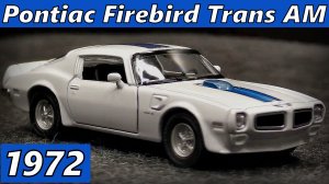 Pontiac Firebird Trans AM Модель машины 1972 Масштаб 1:36 Welly Мини-копия автомобиля