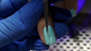 Ракушка на ногтях гель-лаком пошагово, объемный бирюзовый маникюр. Простой гелевый 3д дизайн ногтей