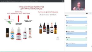 Пигментология. Минеральные и органические пигменты для перманентного макияжа. Доклад Елены Никора