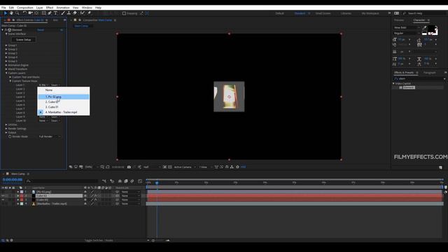 THALA50 CUBE Animation ELEMENT 3D Tutorial | After Effects |  தமிழ்