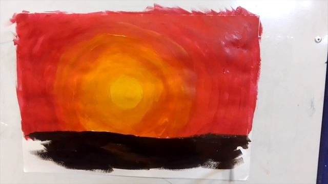 Мастер-класс ИЗО «Летний закат» смотреть онлайн