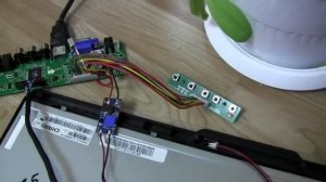 подключение TV скалера к матрице