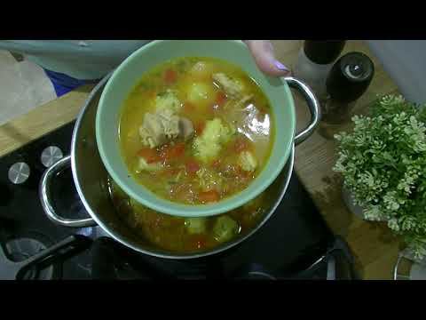 Куриный суп с сырными шариками