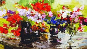 Акварели (пейзажи и натюрморты) художника Сергея Алексеева.