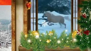 Christmas Song "young horse" ; Новогодняя песня "Молодая лошадь"