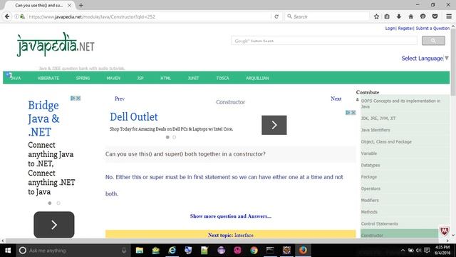 Can you use this() and super() both together in a constructor?
- javapedia.net смотреть онлайн