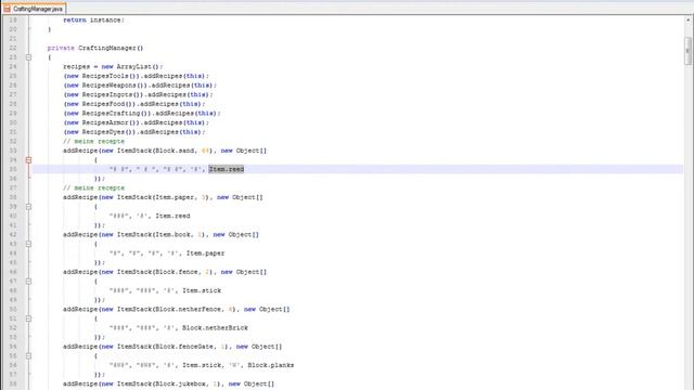 Minecraft Coder Pack Tutorial #3 Craftingmanager смотреть онлайн