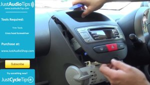 Radio Removal Peugeot 107 (2005-Present) | JustAudioTips