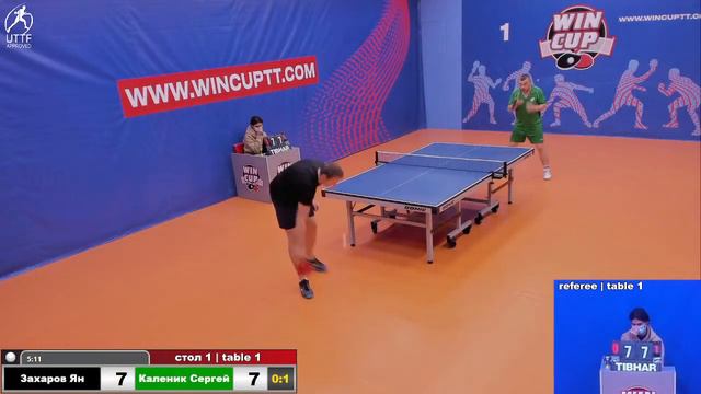Захаров Ян 0-3Каленик Сергей Турнир Восток 4 WINCUP 23.10.21 Прямая трансляция Зал 1 смотреть онлайн
