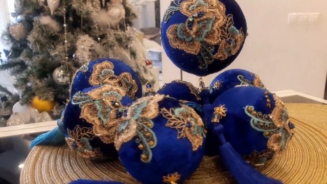 роскошные бархатные новогодние игрушки "РАЙСКИЙ САД" смотреть онлайн