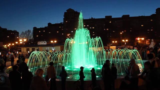 г. Вологда.Фонтан на площади Федулова. смотреть онлайн