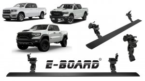 Выдвижные пороги E-BOARD. Установка на RAM 1500 5 поколения