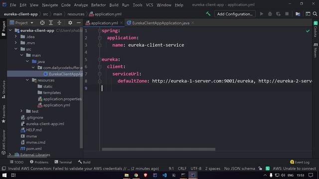 Highly Available Eureka Service Registry | Spring Cloud | Microservice Architecture