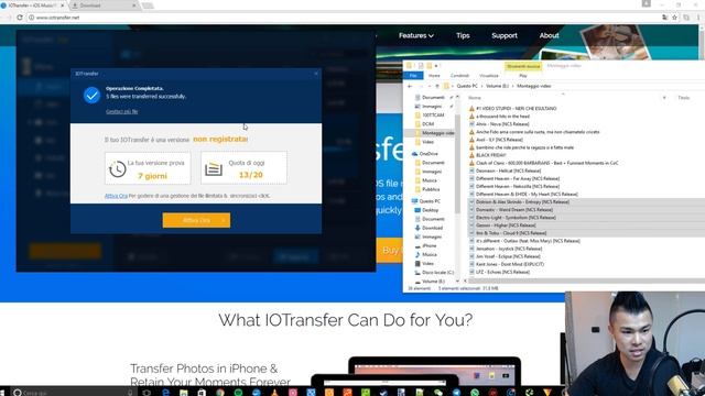 Come trasferire foto video canzoni dati senza iTunes da iPhone iPad al PC con IOTransfer смотреть онлайн