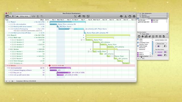 Style Attributes — OmniPlan 2 for Mac смотреть онлайн