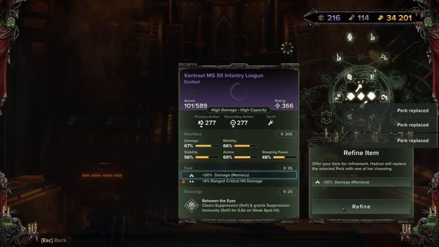 Darktide - The New Refining System is Awesome - Eventually you ROLL FOR FREE to get perfect perks! смотреть онлайн