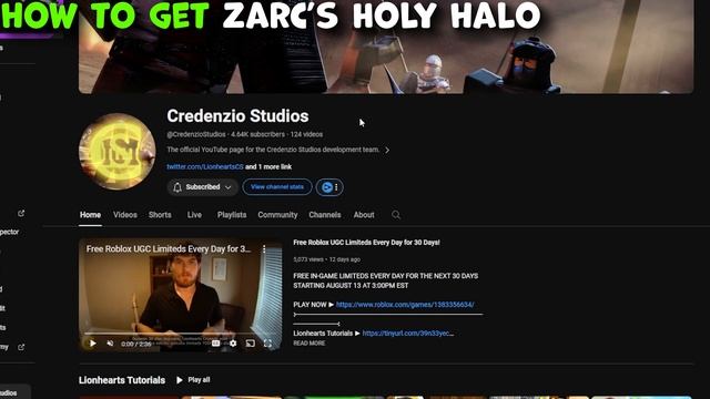 How to get My NEW FREE UGC LIMITED Zarc's Holy Halo in Roblox (All Steps + Info) смотреть онлайн