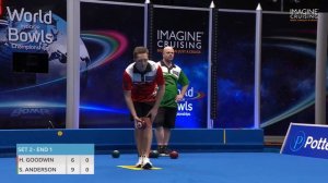 World Indoor Bowls Championship 2024 Harry Goodwin vs Stewart Anderson - Day 16 Match 3