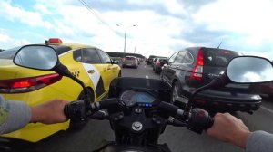 Bajaj Pulsar 180 Король пробок) Взвесил мот, прохват в лютой пробке !