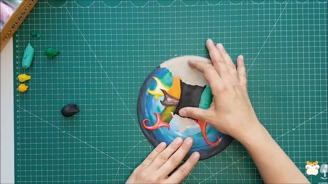 Plasticine picture "Gnome Village" ~?~ Картина из пластилина "Домики для гномиков" смотреть онлайн