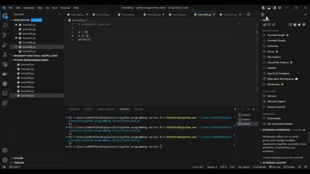 PYTHON TUTORIAL SERIES - 9 | ASSIGNMENT OPERATORS IN PYTHON
