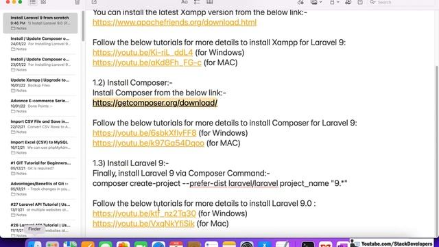 Install Laravel 9 from scratch in Mac OS X | Install Xampp | Install Brew | Install Composer