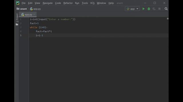 Python program to find factorial of a number [Simple method] смотреть онлайн