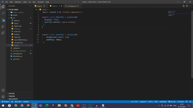 What is Styled Component ?? | what is Css in Js ? | styled-component in React js смотреть онлайн