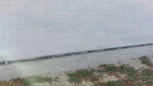 Попытка защитить газоблок от осадков.