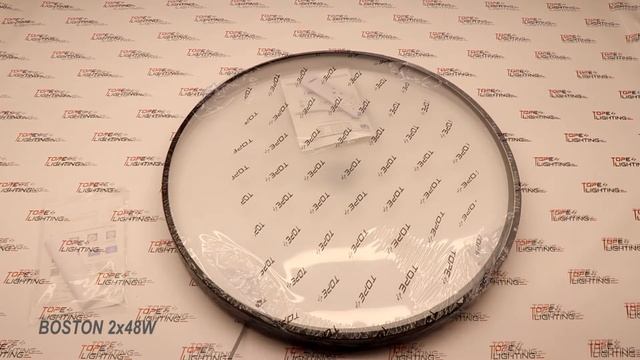 TopE Lighting "BOSTON" 2x48W round black LED luminaire смотреть онлайн