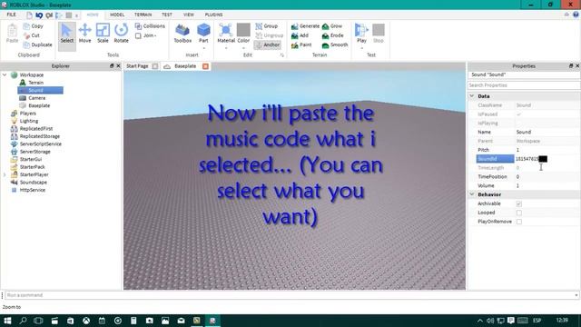How to put background music on ROBLOX Studio смотреть онлайн