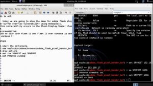 Exploiting Adobe flash player bufferoverflow vulnerability