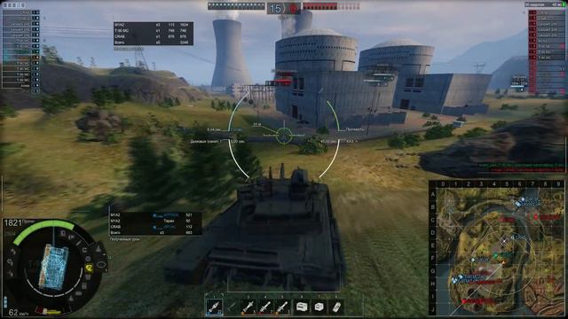 Armored Warfare Т-90МС. 15 000 урона взводом смотреть онлайн