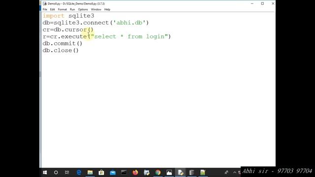 Database connectivity in python through Sqlite in hindi part 8 смотреть онлайн