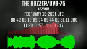 The Buzzer UVB 76 4625Khz 18/02/2021 голосовые сообщения