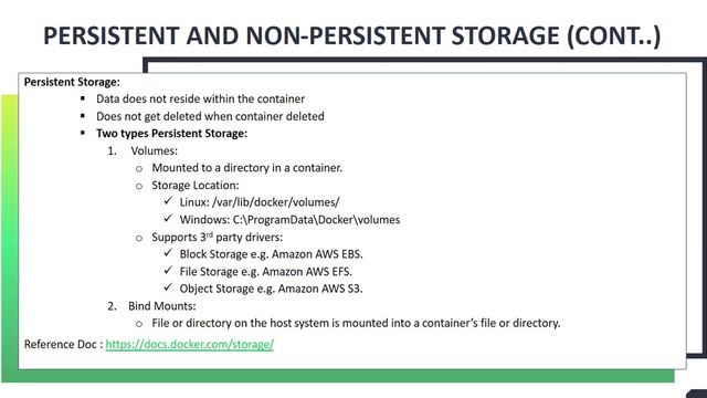 24. Docker: Persistent and non persistent storage смотреть онлайн