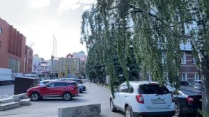Прогулка по центру города, Уфа, Сквер Геодезистов, площадь двух фонтанов, лето 2024
