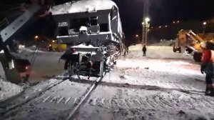 Немножко не удержал думпкар (где-то под Воркутой)
