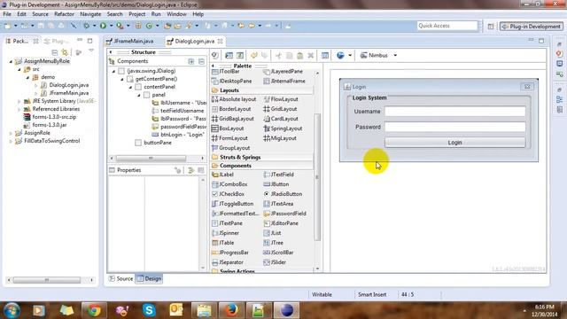 Show Hide Menu by Roles in Java Swing 720p 15fps H264 192kbit AAC смотреть онлайн